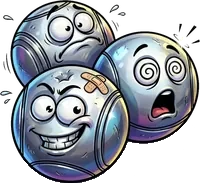 Boules de pétanque (pas encore obtenu) : Arme de jet, 14 de dégâts, s'utilise 3 fois. Boules de pétanque